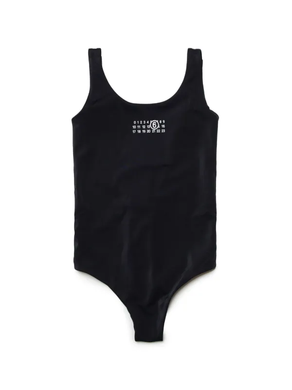 MM6 Maison Margiela ブラック レオタード