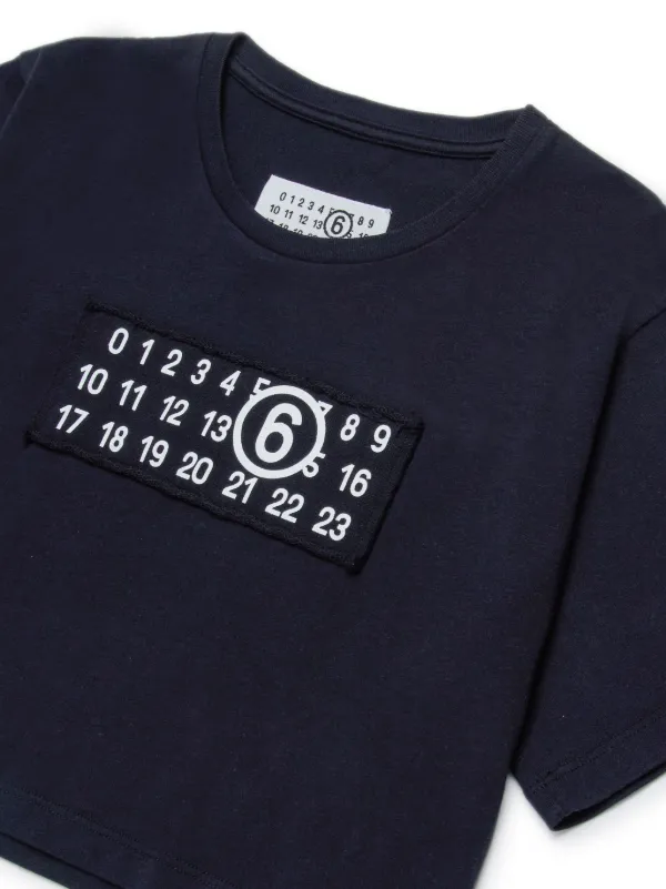 MM6 Maison Margiela Kids ロゴ Tシャツ | ブラック | FARFETCH JP