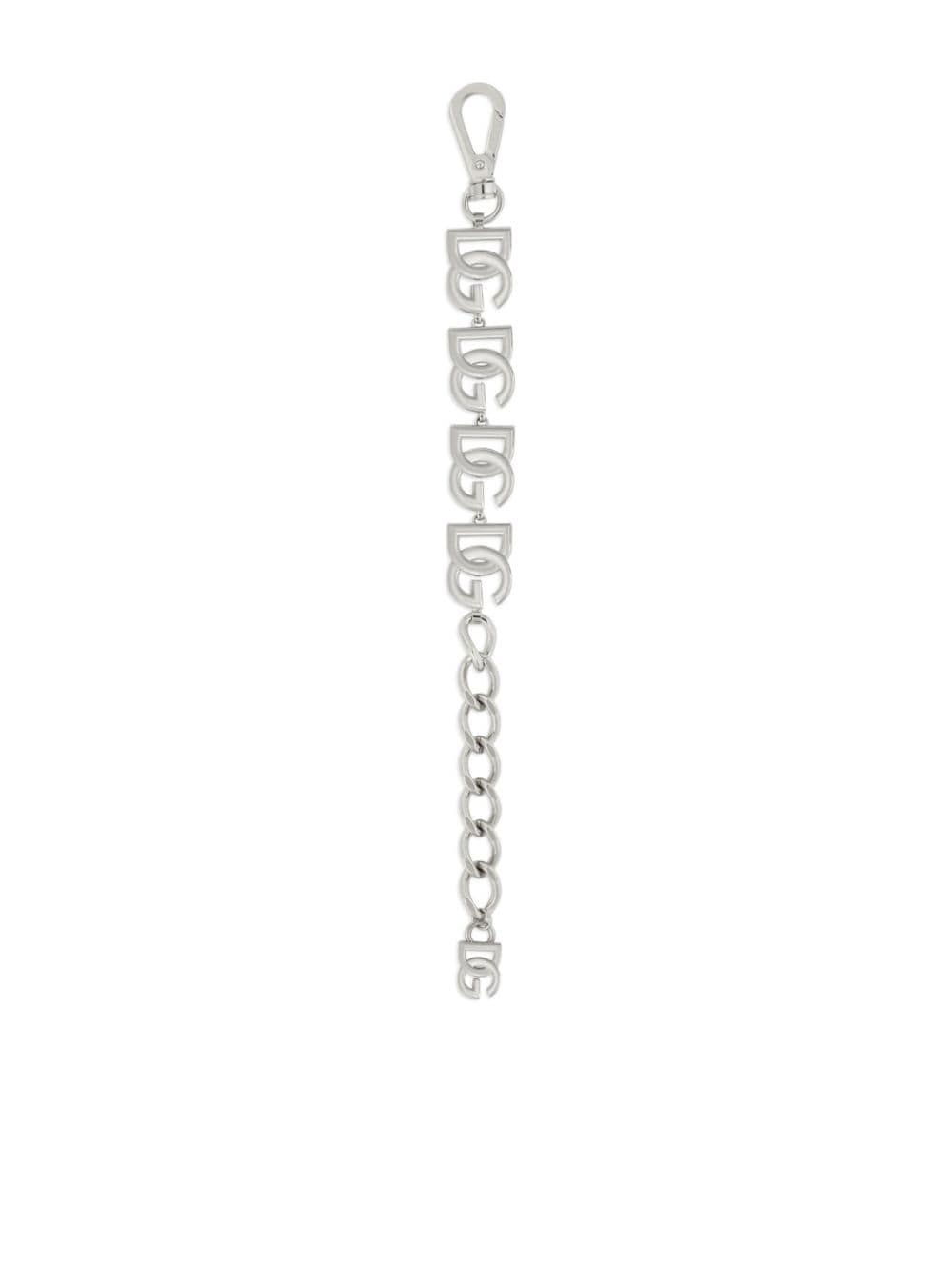 Shop Dolce & Gabbana Logo Chain Bracelet In Silver