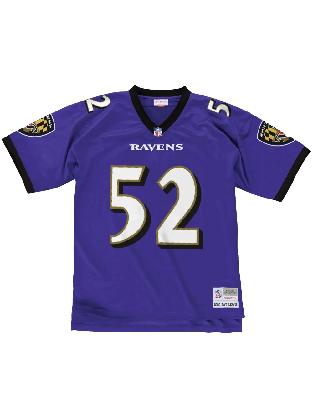 Mitchell & Ness NFL Baltimore Ravens 2000 Ray Lewis Legacy Tシャツ - パープル Mitchell & Ness NFL Baltimore Ravens 2000 Ray Lewis Legacy Tシャツ - パープル