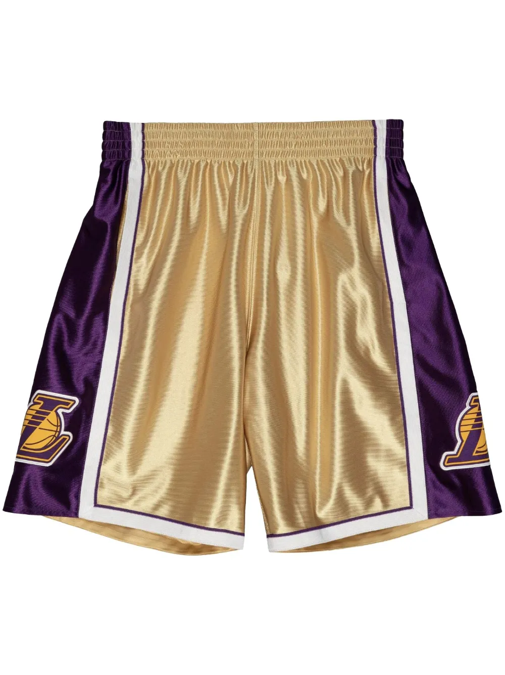 Mitchell & Ness Shorts met print | Goud | Image 1
