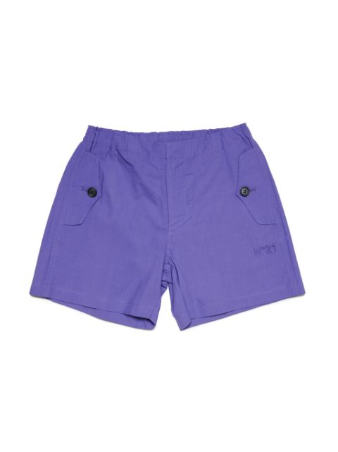 Nº21 Kids logo-embroidered cotton shorts