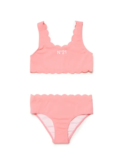 Nº21 Kids Conjunto de biquíni com logo 