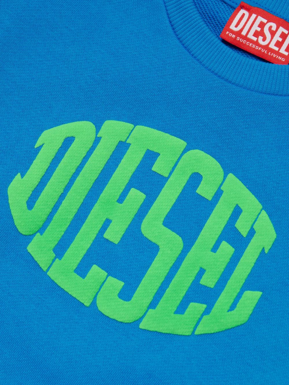 Shop Diesel S-bell Cotton Sweatshirt In Blue