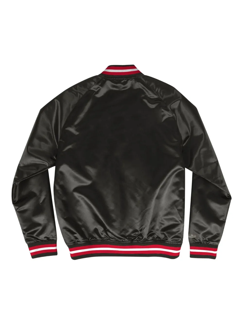 Mitchell & Ness satin baseball jacket Zwart