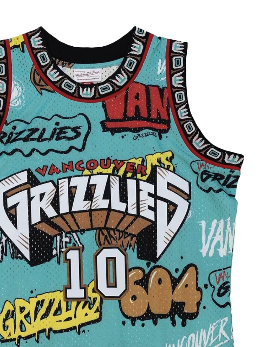 Mitchell & Ness "NBA Grizzlies 1998 Mike Bibby" Slap Sticker Swingman jersey vest top | Vests & Tank Tops | Image 2