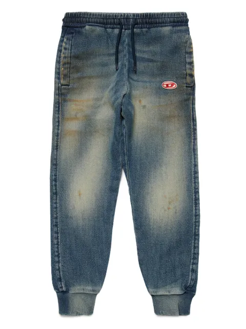 Diesel Kids tapered-leg stretch-cotton jeans