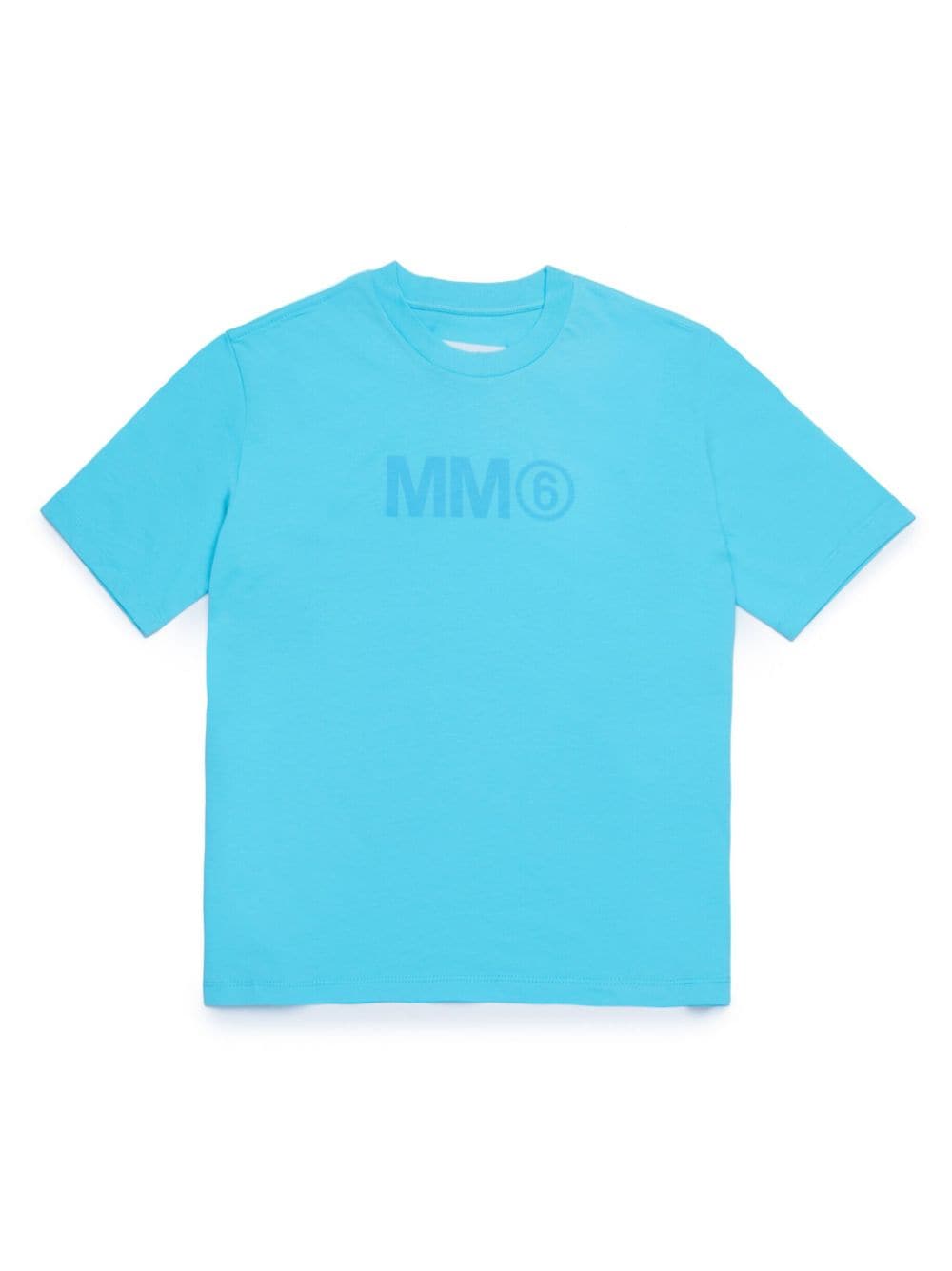 MM6 Maison Margiela Kids logo-print cotton T-shirt (set of three) - Blauw