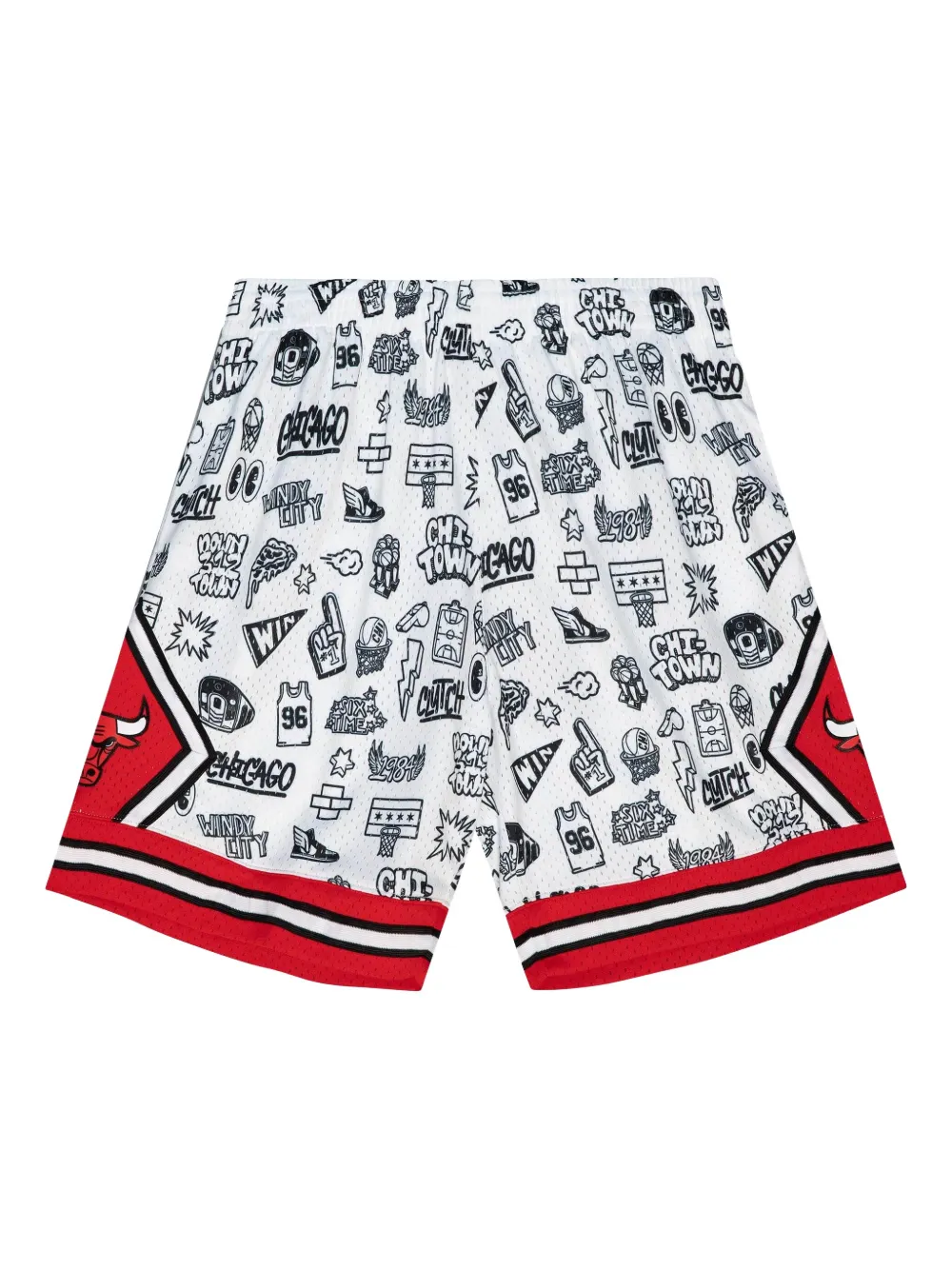 Mitchell & Ness shorts Chicago Bulls 1997 Doodle Swingman en colaboración con NBA | blanco | Image 1