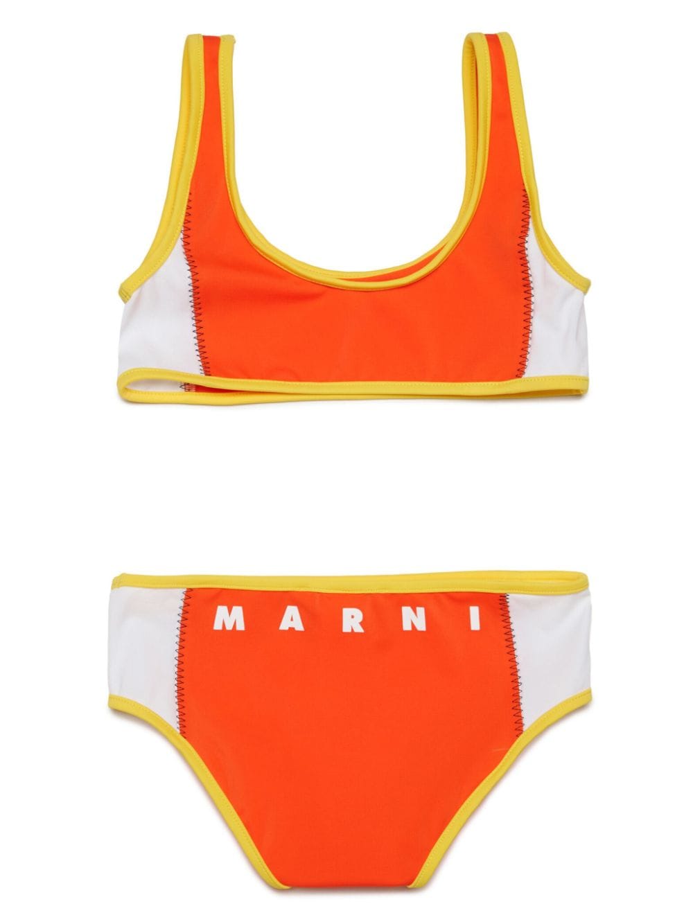 Marni Kids Bikini met vlakken - Oranje