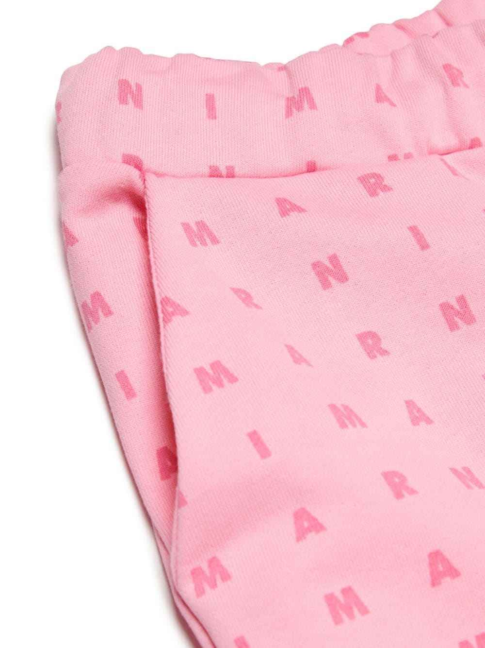 Shop Marni Logo-print Cotton Track Pants In Pink