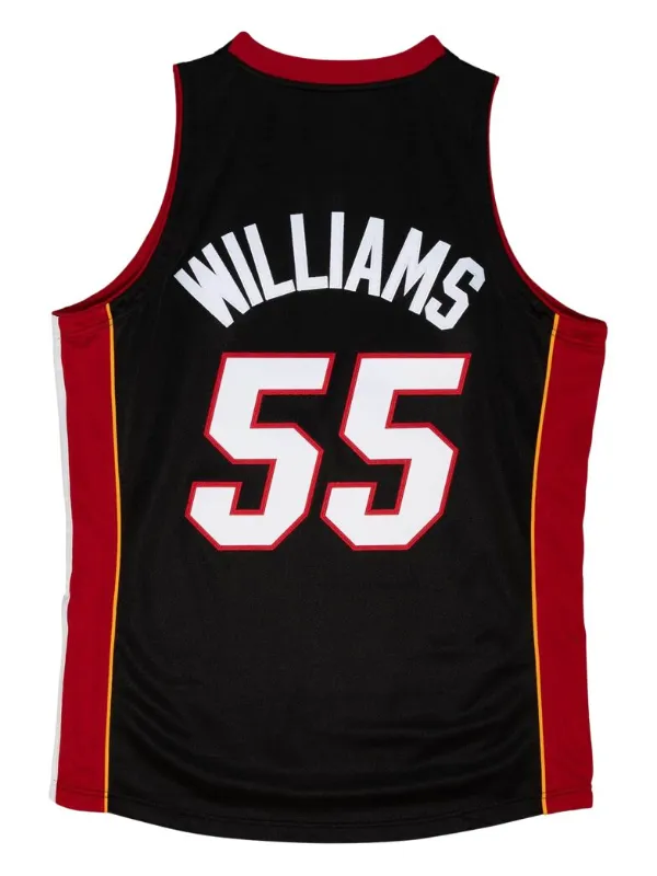 NBA Miami HEAT スタジャン XL ブラック Miami Heat NBA Embroidered Black Long Sleeve Adidas Men's