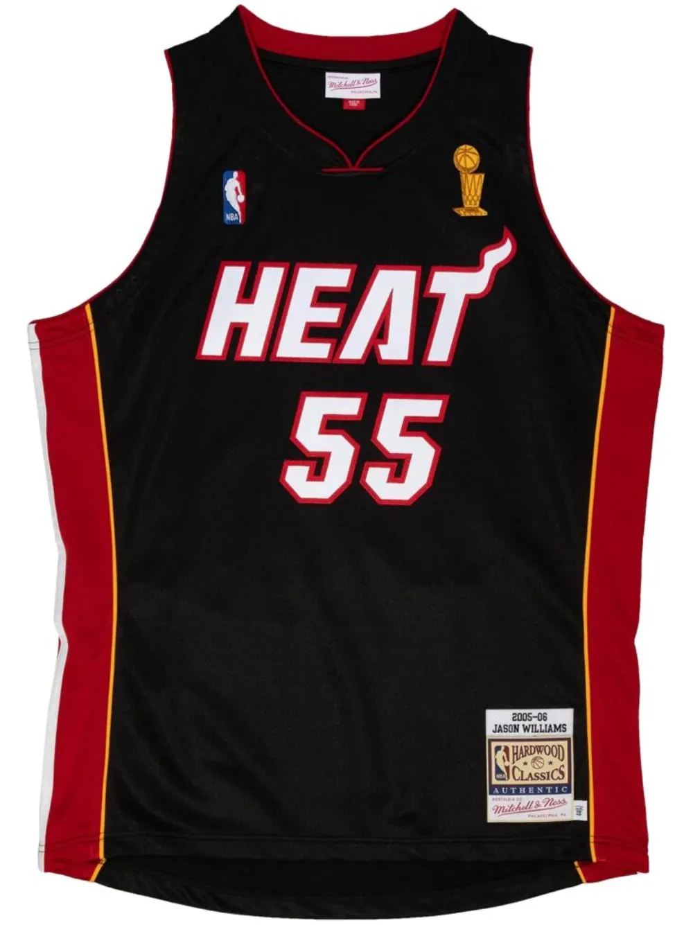 Mitchell & Ness "NBA Miami Heat 05-06 Jason Williams" basketball jersey | Black | Image 1
