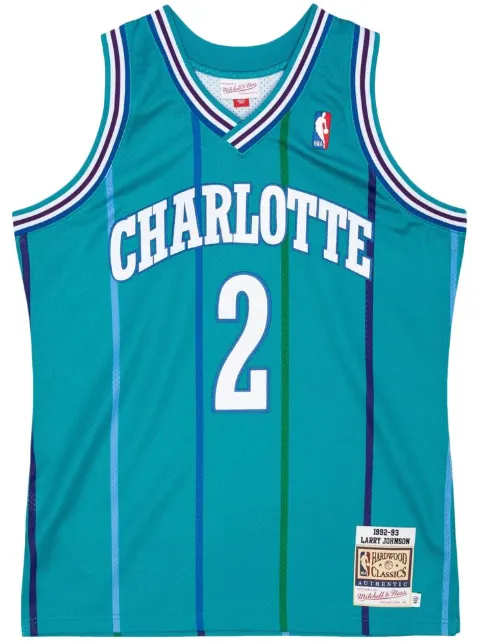 Mitchell & Ness "NBA Charlotte Hornets 92 Larry Johnson" authentic road jersey