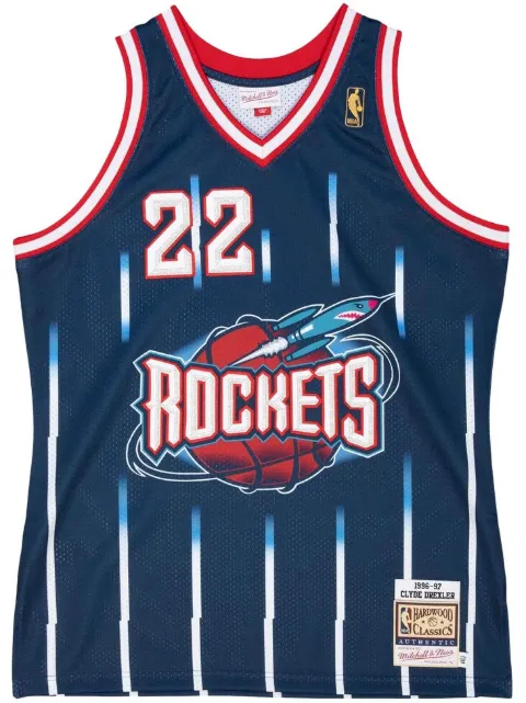 Mitchell & Ness "NBA Houston Rockets 96 Clyde Drexler" authentic road jersey