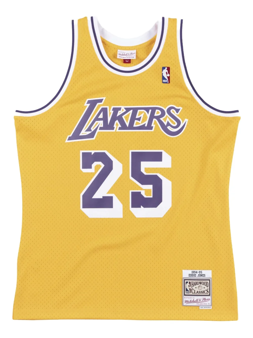 Mitchell & Ness Eddie Jones NBA Lakers 1994-1995 Swingman vest - イエロー Mitchell & Ness Eddie Jones NBA Lakers 1994-1995 Swingman vest - イエロー