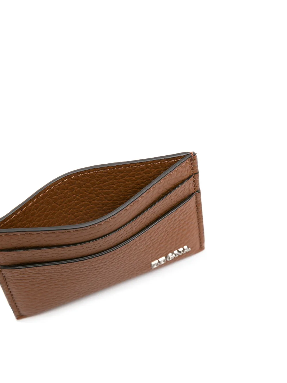 Zegna Leren pasjeshouder Bruin