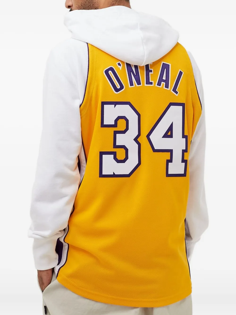 Mitchell & Ness x La Lakers spencer met logoprint Geel