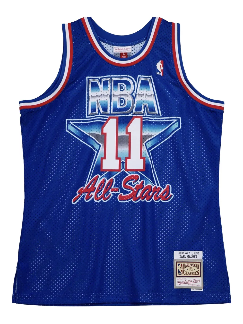 "NBA Karl Malone 1992" All Star West jersey top