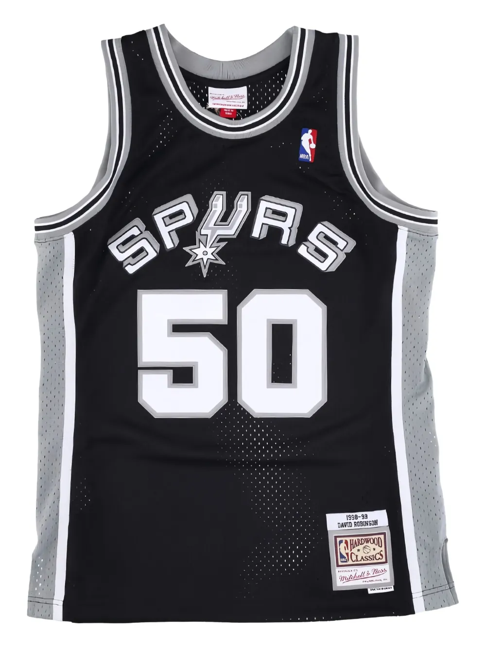 Mitchell & Ness جيرسي 'NBA سبرز 98-99 ديفيد روبنسون سوينغمان' | أسود | Image 1