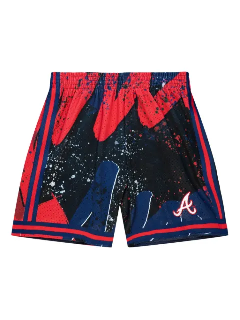 Mitchell & Ness shorts Atlanta Braves Hyper en colaboración con MLB