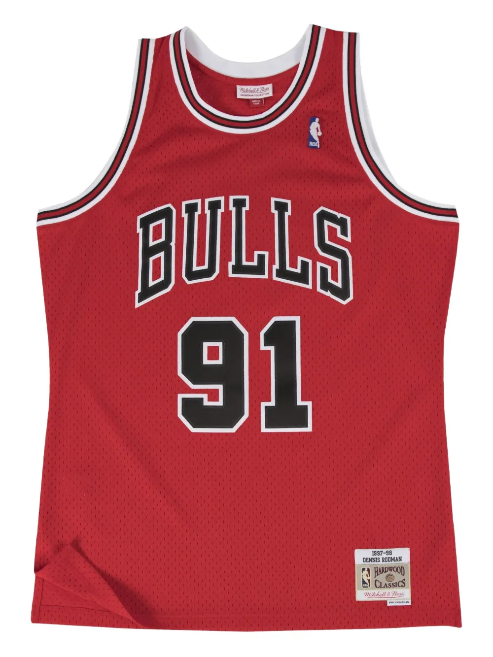 Mitchell & Ness x Bulls spencer met logoprint Rood