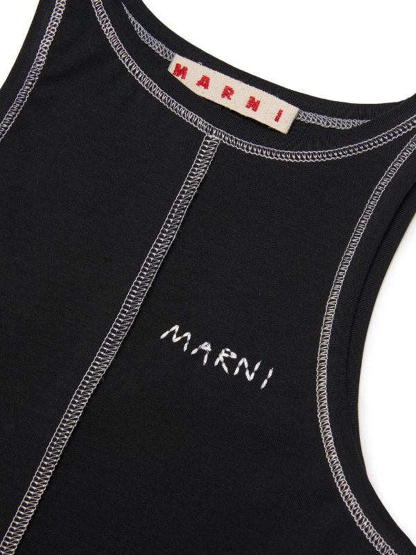 Marni Kids logo-print Jersey Tank Top - Farfetch