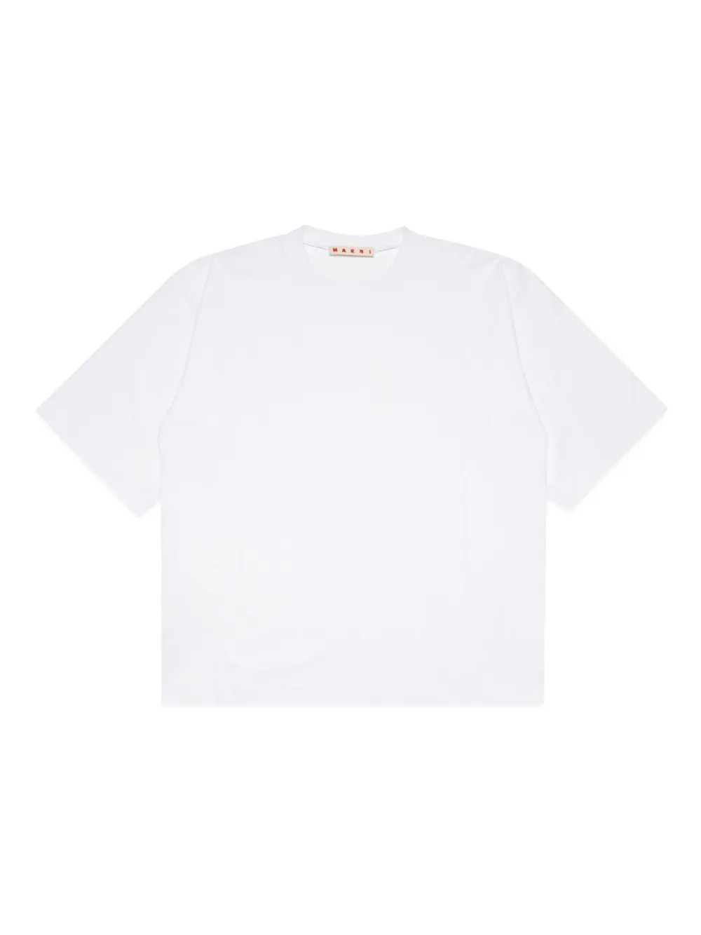 marni kids t-shirt en coton à manches courtes - blanc