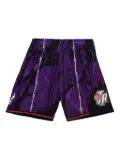 Mitchell & Ness ""NBA Toronto Raptors 1998"" Team Marble swingman shorts - Purple