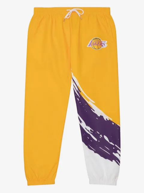 Mitchell & Ness بنطال رياضي حراري 'NBA LA لايكرز باينتنبريش' 