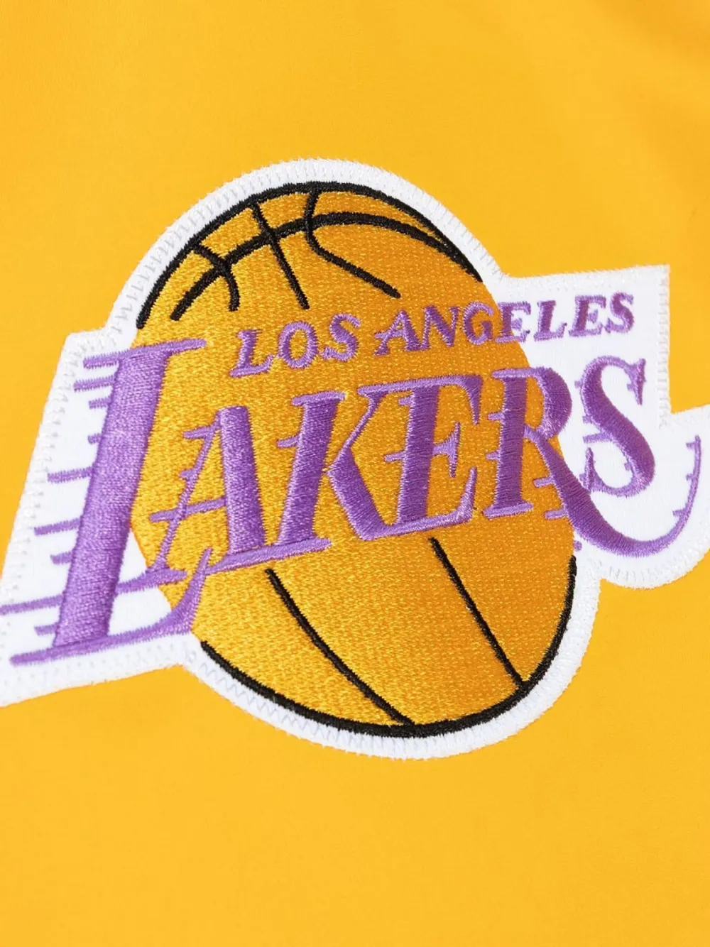 Mitchell & Ness "NBA LA Lakers" Trainingsbroek met verfstreek print Geel