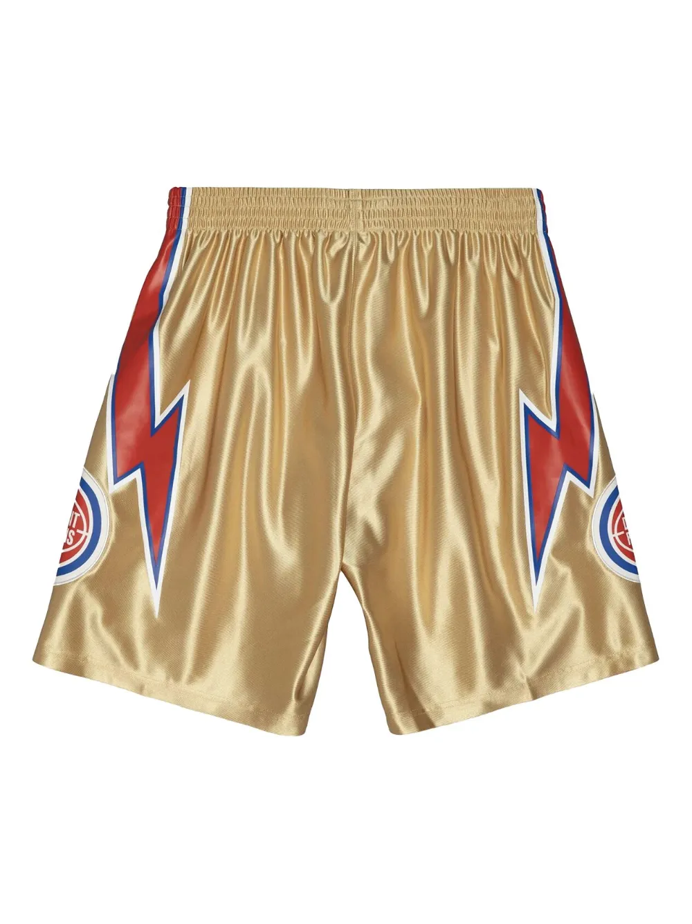 Mitchell & Ness "NBA Detroit Pistons 1978" 75th Gold swingman shorts | Track & Running Shorts | Image 2