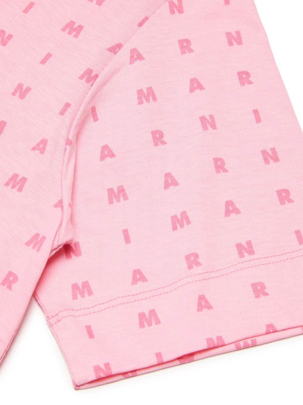 Marni Kids Katoenen T-shirt met logoprint Roze