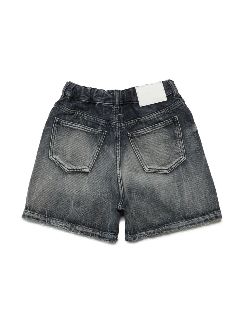 MM6 Maison Margiela Kids Spijkershorts met trekkoord Zwart