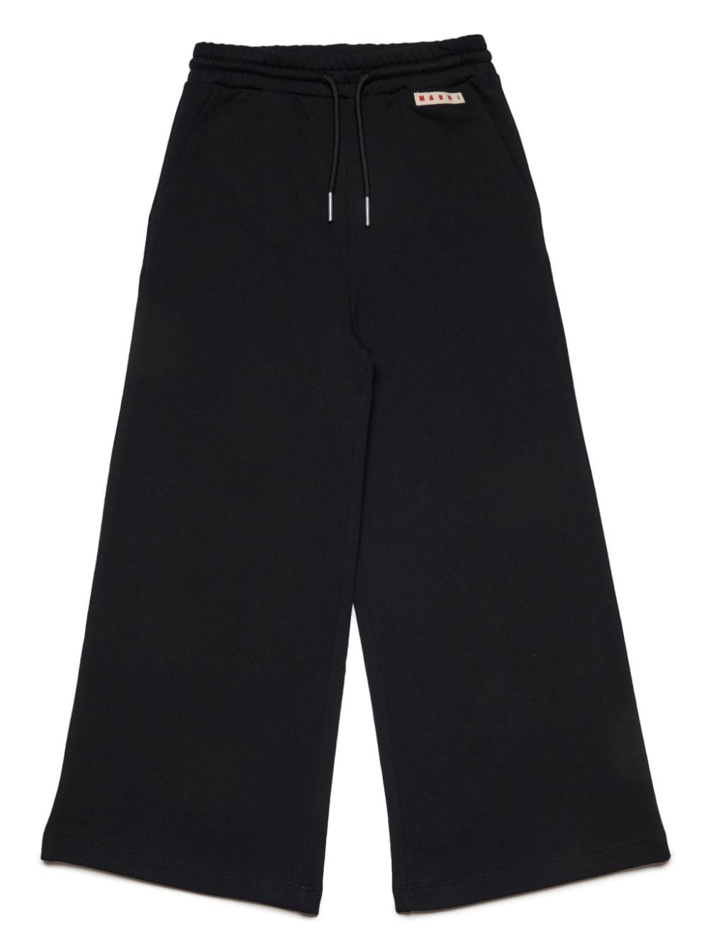 Marni Kids' Logo-embroidered Track Pants In Black