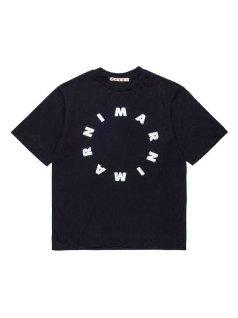 Marni Kids logo-print cotton T-shirt
