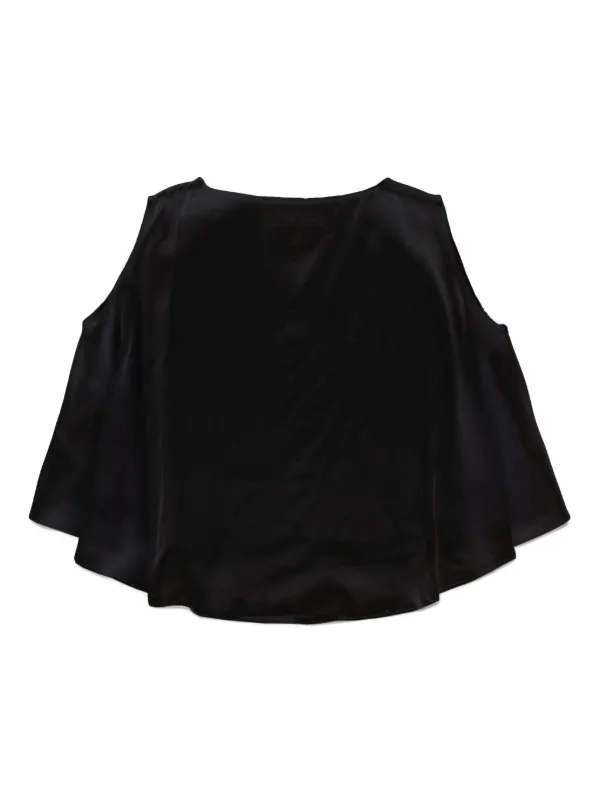 MM6 Maison Margiela Kids ロゴ ノースリーブシャツ | ブラック