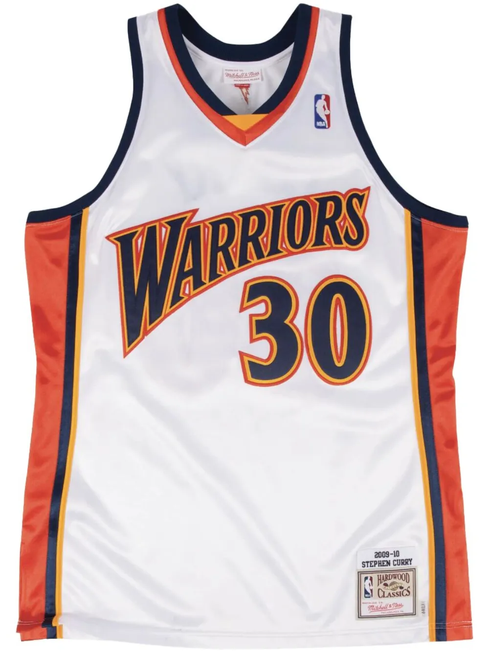 Mitchell & Ness "NBA Golden State Warriors 09 Stephen Curry" authentic jersey | White | Image 1