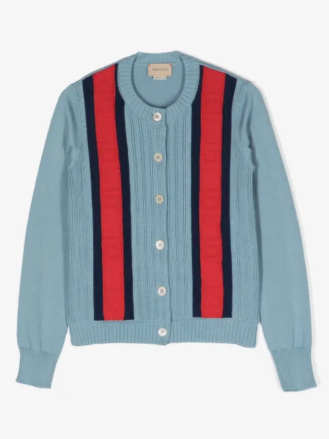 Gucci Kids Square G cotton cardigan