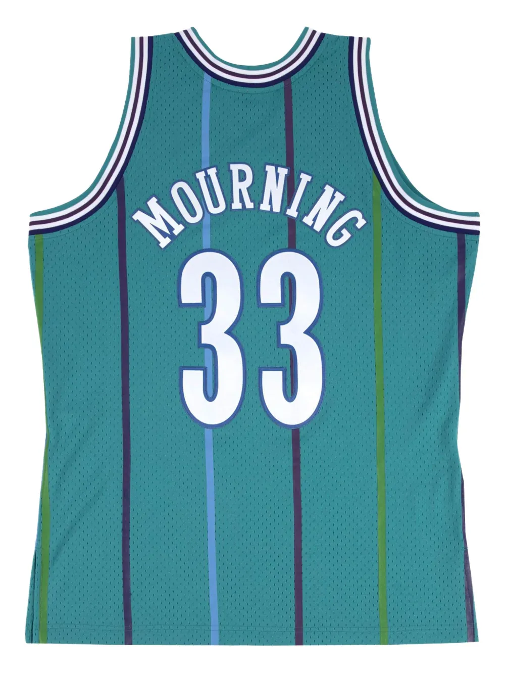 Mitchell & Ness x NBA Hornets 92 Alonzo Mourning Swingman Road tanktop - Blauw