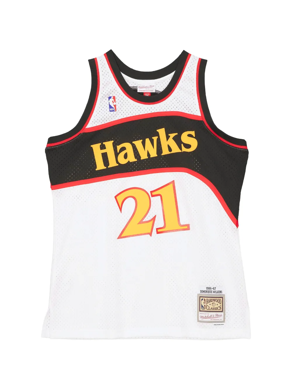 Mitchell & Ness NBA Hawks 1986 Dominique Wilkins Swingman jersey - Weiß