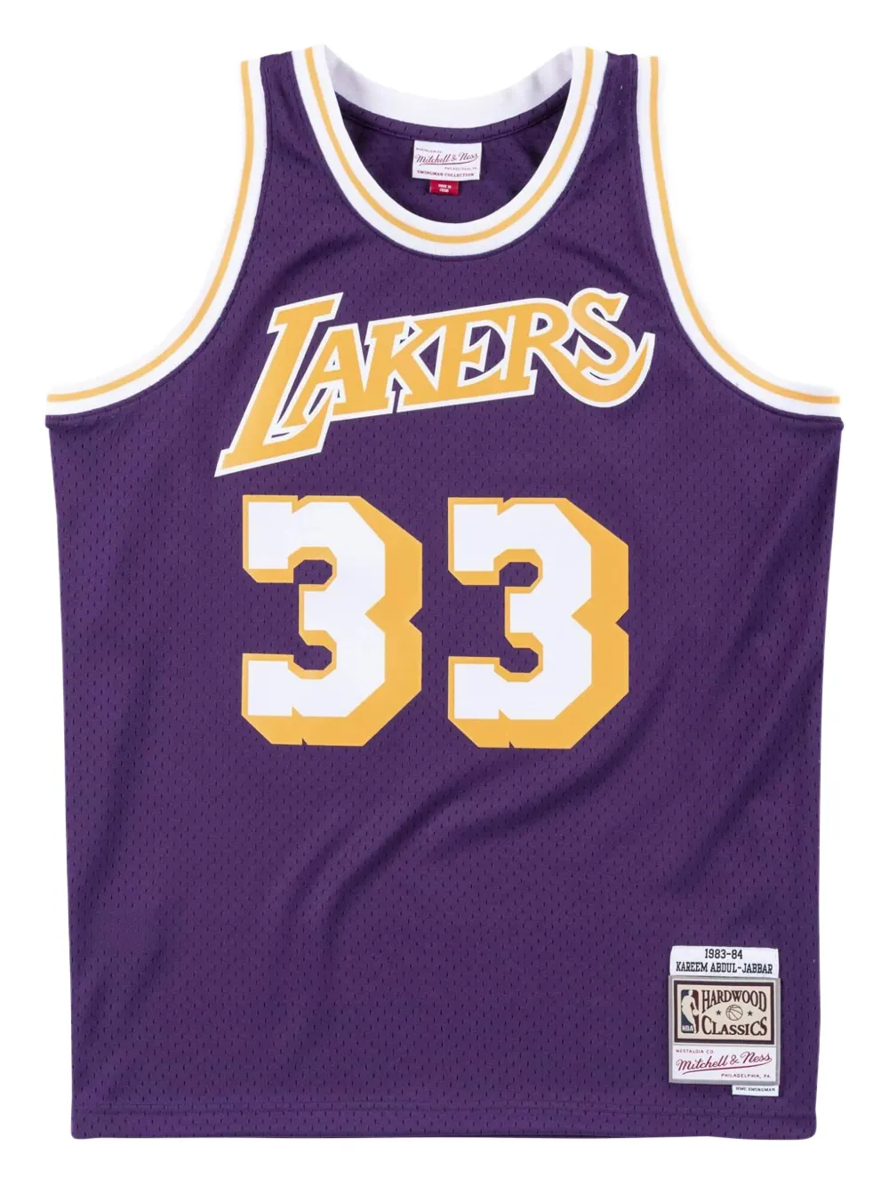 Mitchell & Ness x NBA Lakers 83 Kareem Abdul-Jabbar Swingman tank top | Purple | Image 1