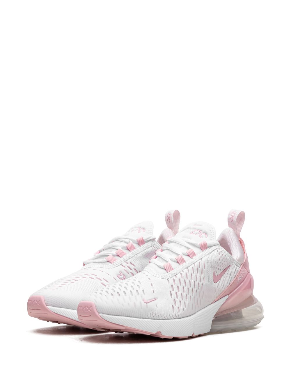 Shop Nike Air Max 270 "soft Pink" Sneakers In White