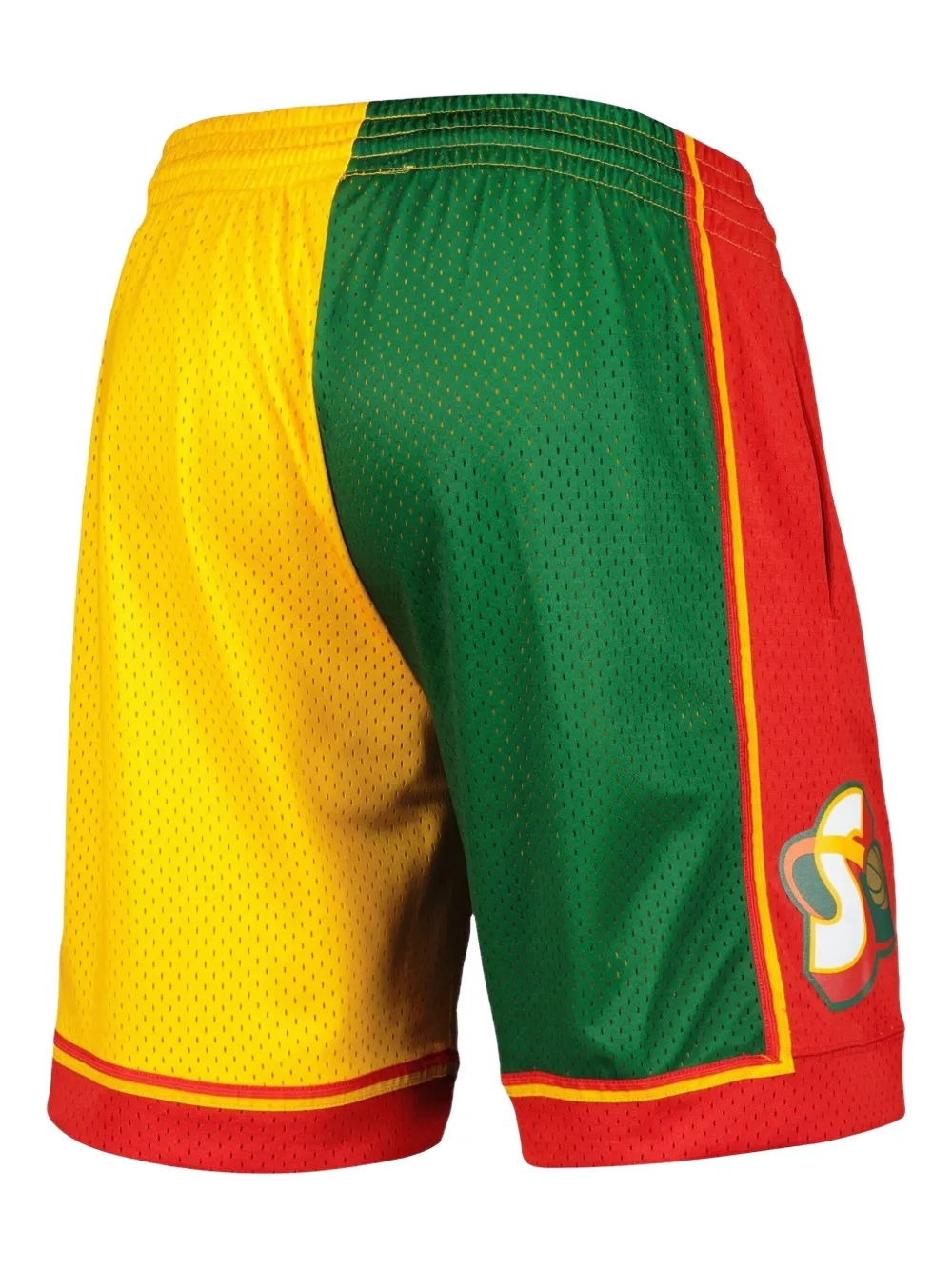 Mitchell & Ness NBA Seattle Supersonics 1995 Split Swingman shorts Groen
