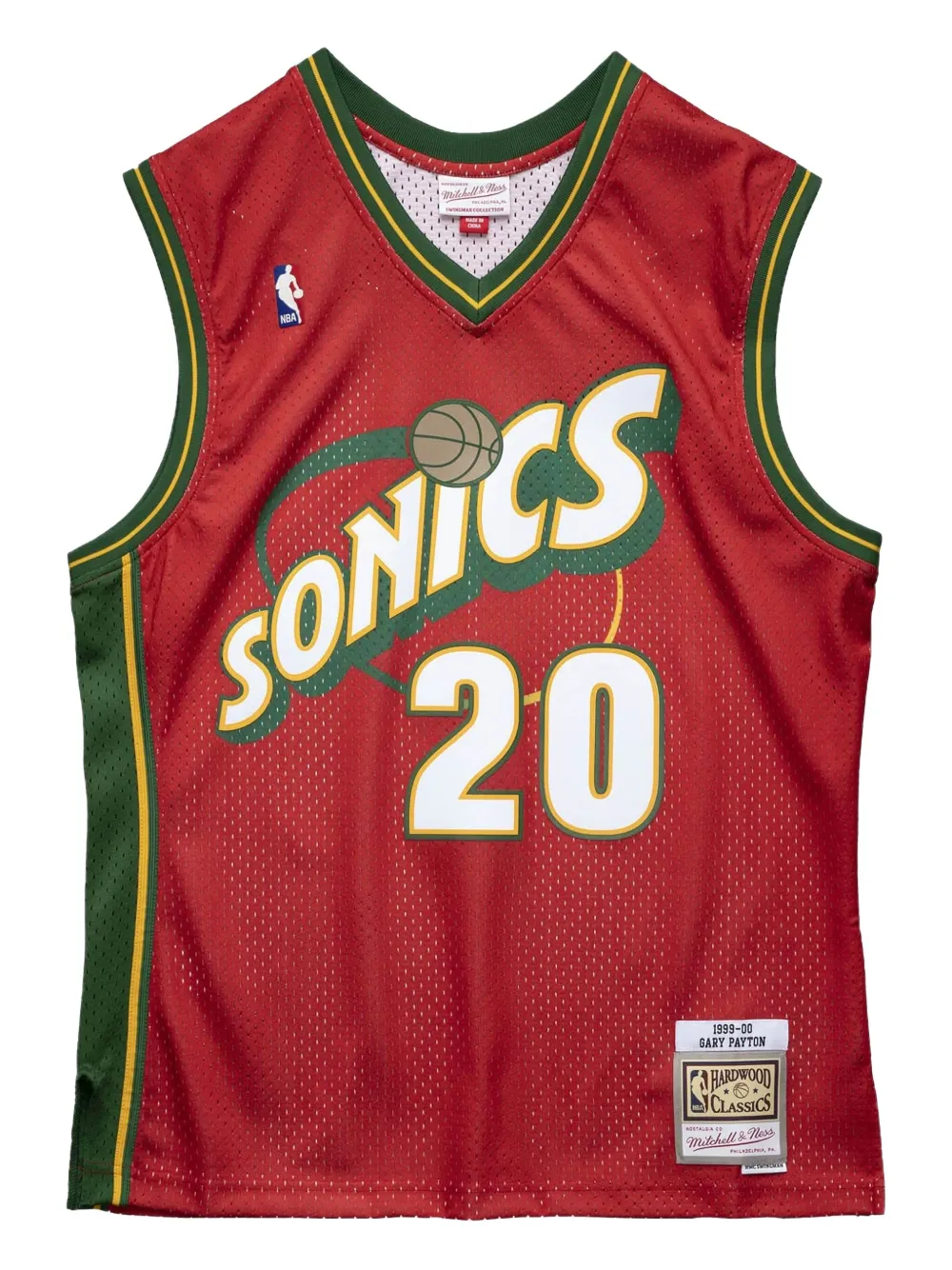 Mitchell & Ness camiseta Seattle Supersonics 1999 Gary Payton Swingman en colaboración con NBA | rojo | Image 1