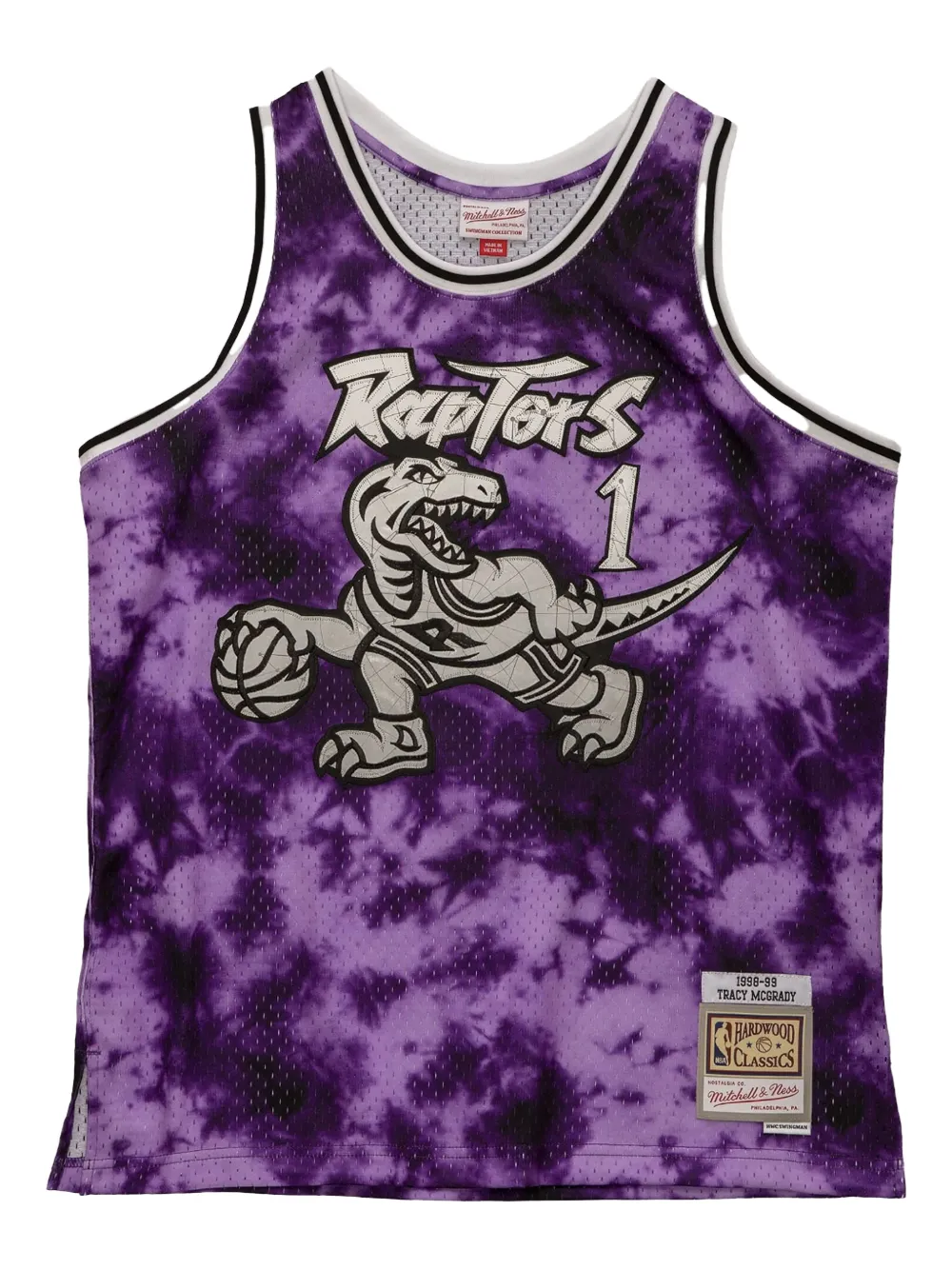 Mitchell & Ness NBA Raptors 1998 Tracy McGrady Galaxy swingman jersey - Paars