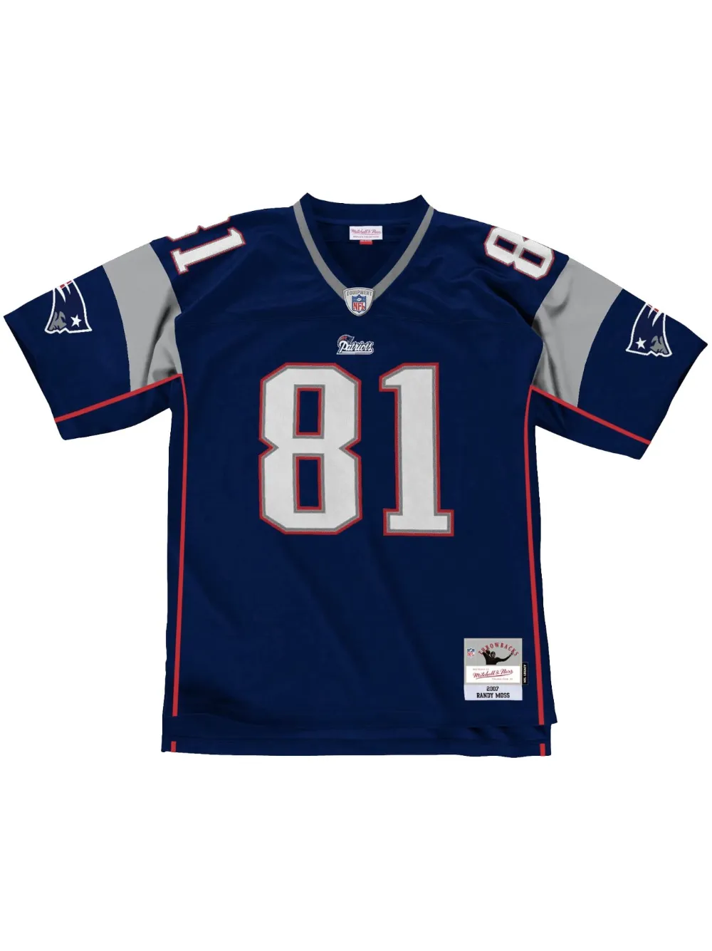 Mitchell & Ness "NFL New England Patriots 07 Randy Moss" football jersey | Blue | Image 1