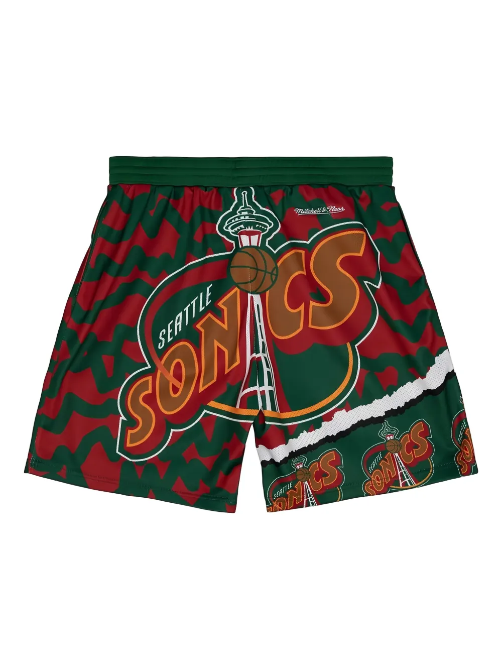 Mitchell & Ness Jumbotron 2.0 Sublimated Shorts "NBA Seattle Supersonics" shorts Groen