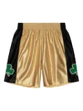 Mitchell & Ness shamrock-detail swingman shorts - Gold