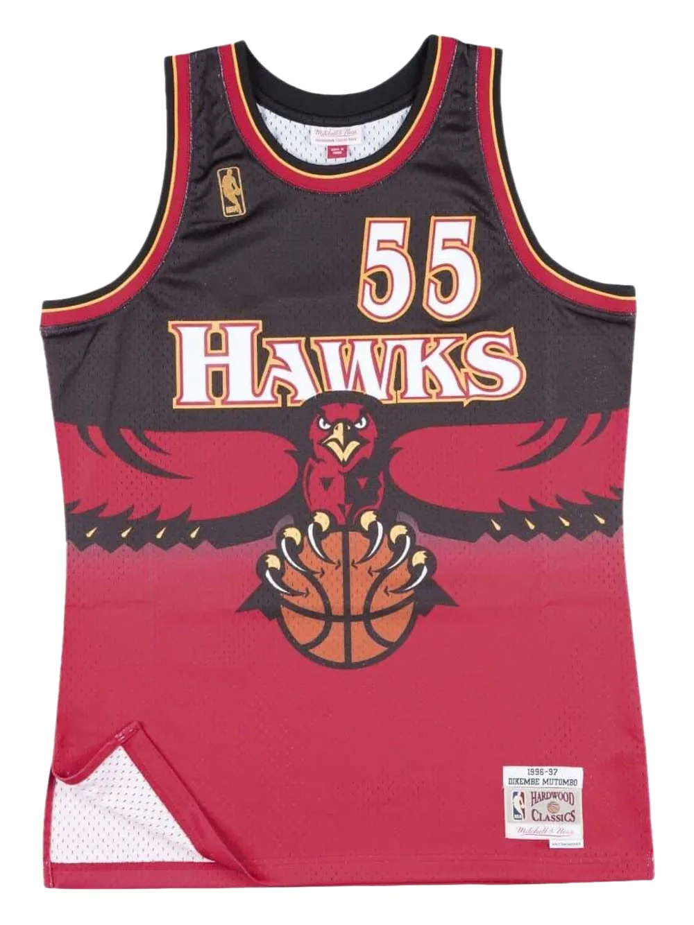Mitchell & Ness x NBA Hawks 96 Dikembe Mutombo Swingman Road tank top | Red | Image 1